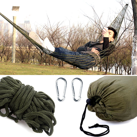 Portable Nylon Mesh Hammock Net For Outdoor Patio Camping Travel